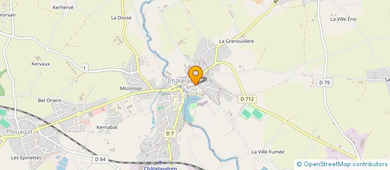 localisation de l'entreprise MADAME ANNE CHATILLON  CHATELAUDREN-PLOUAGAT