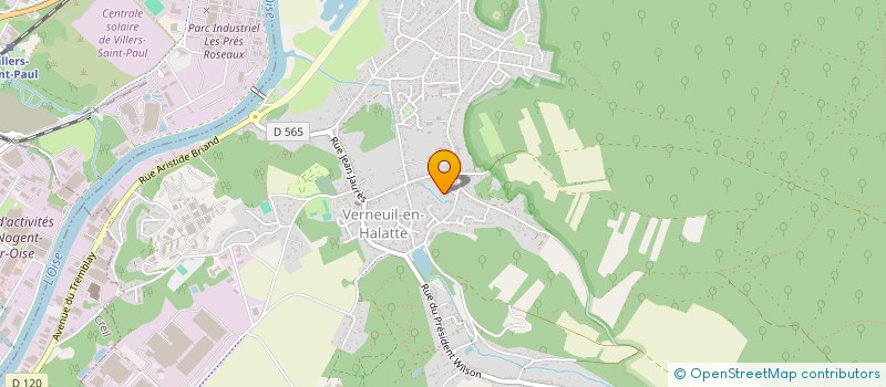localisation de l'entreprise MADAME ANNE CHAUDOUET à VERNEUIL-EN-HALATTE