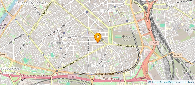 localisation de l'entreprise MADAME ANNE CHAUVET  LILLE