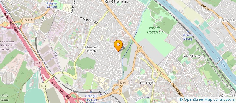 localisation de l'entreprise MADAME ANNE CHELLE  RIS-ORANGIS