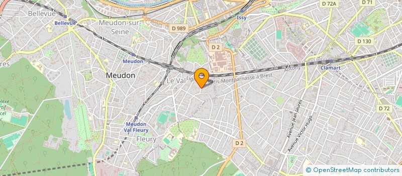 localisation de l'entreprise MADAME ANNE CHEVALIER  MEUDON