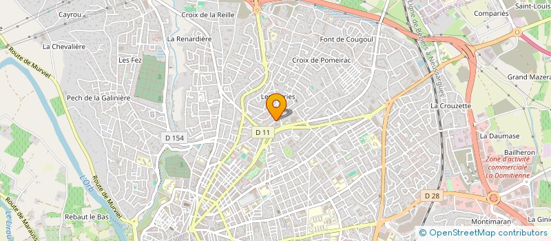 localisation de l'entreprise MADAME ANNE CHEVALLEREAU  BEZIERS