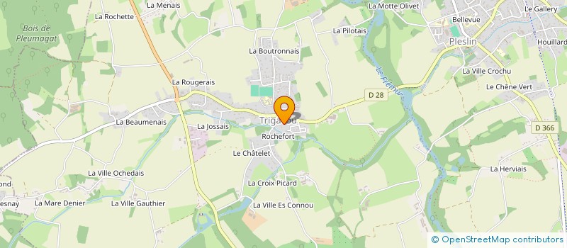 localisation de l'entreprise MADAME ANNE CHEVRIER  PLESLIN-TRIGAVOU