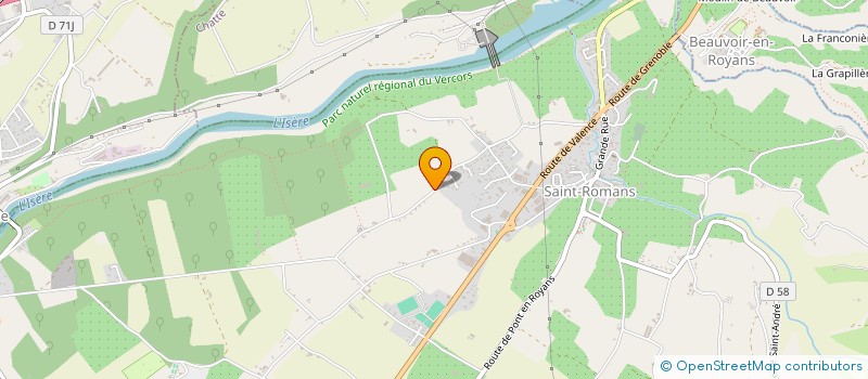 localisation de l'entreprise MADAME ANNE CHIERICO  SAINT-ROMANS