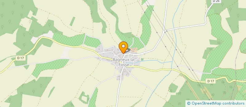 localisation de l'entreprise MADAME ANNE CHOISY  BAGNEUX-LA-FOSSE