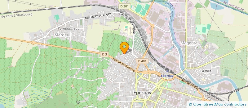 localisation de l'entreprise MADAME ANNE CHOQUET  EPERNAY