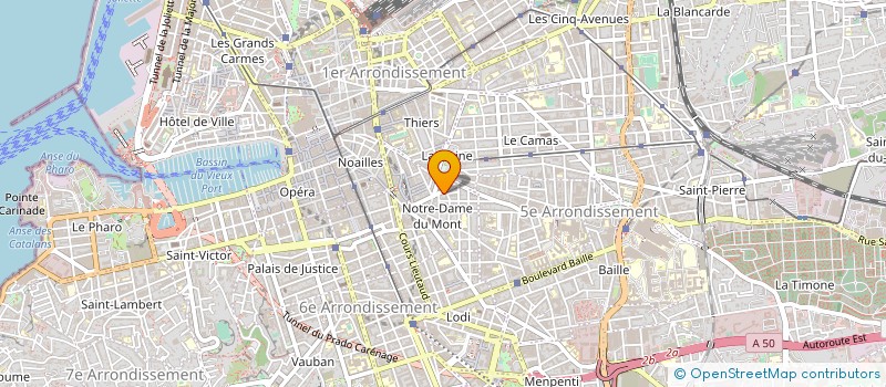 localisation de l'entreprise MADAME ANNE CHORAZEWIEZ à MARSEILLE 6EME