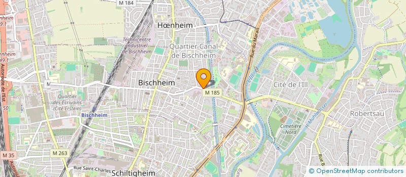 localisation de l'entreprise MADAME ANNE CHRETIEN  HNHEIM