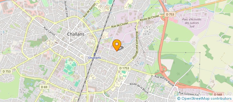 localisation de l'entreprise MADAME ANNE CHRETIEN à CHALLANS