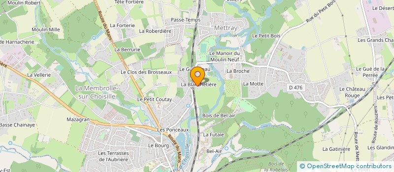 localisation de l'entreprise MADAME ANNE-CHRISTINE BECARD  METTRAY