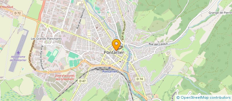 localisation de l'entreprise MADAME ANNE-CHRISTINE JACQUET  PONTARLIER