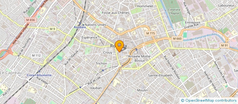 localisation de l'entreprise MADAME ANNE-CHRISTINE VERVLIET à ROUBAIX