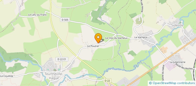 localisation de l'entreprise MADAME ANNE CLABAUT  TEURTHEVILLE-HAGUE