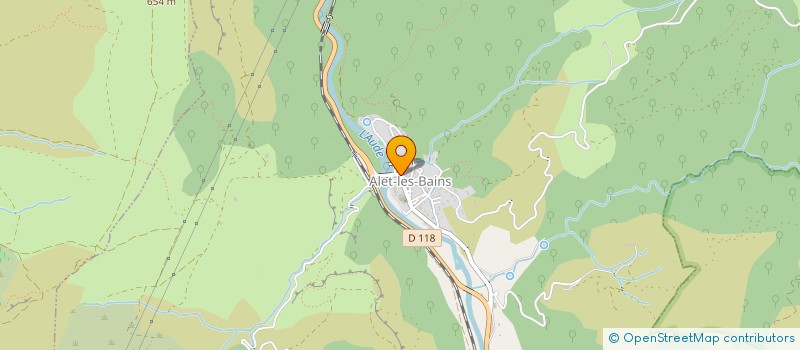 localisation de l'entreprise MADAME ANNE-CLAIRE AMICE  ALET-LES-BAINS