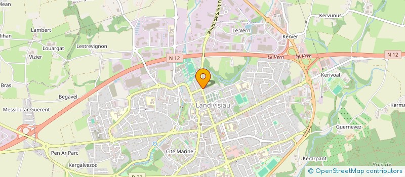 localisation de l'entreprise MADAME ANNE-CLAIRE BELLEGUIC à LANDIVISIAU