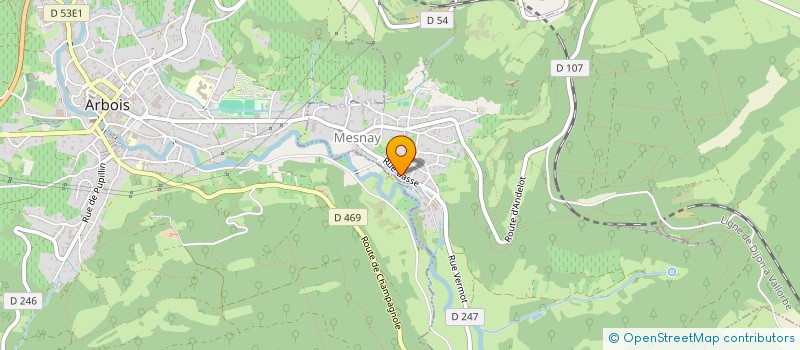 localisation de l'entreprise MADAME ANNE-CLAIRE BORDREUIL  MESNAY