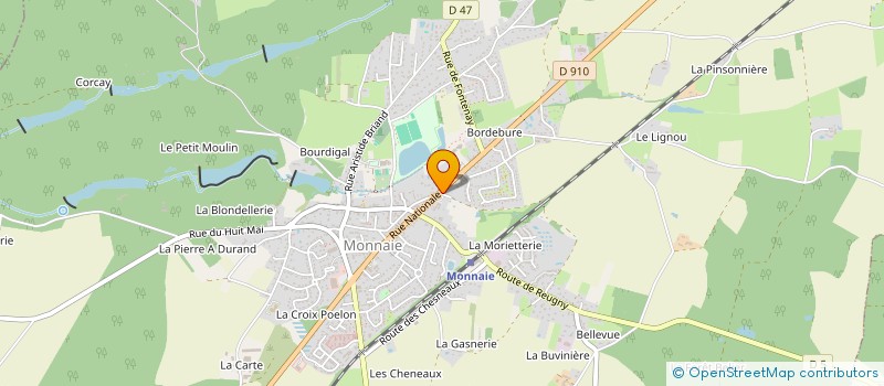 localisation de l'entreprise MADAME ANNE-CLAIRE CHENE  MONNAIE