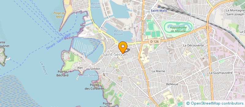 localisation de l'entreprise MADAME ANNE-CLAIRE CORNEE  SAINT-MALO