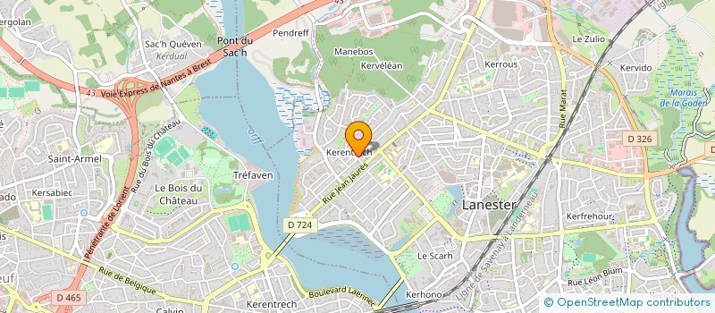 localisation de l'entreprise MADAME ANNE-CLAIRE DE MEHEREC DE SAINT PIERRE  LANESTER