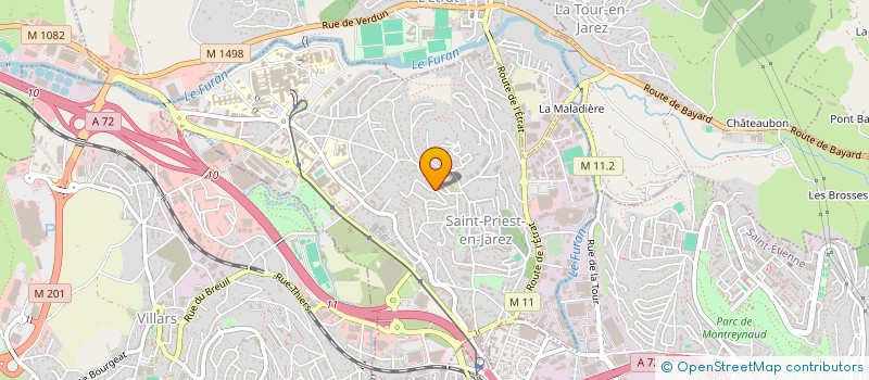 localisation de l'entreprise MADAME ANNE-CLAIRE GANDON  SAINT-PRIEST-EN-JAREZ