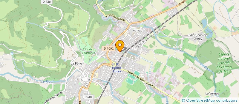 localisation de l'entreprise MADAME ANNE-CLAIRE GAUCHIER  SAINT-EGREVE