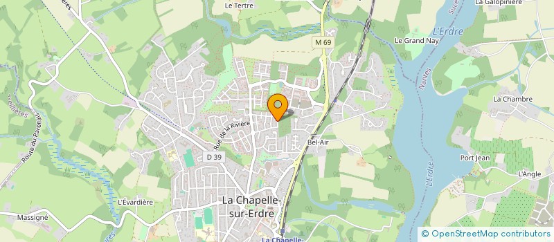 localisation de l'entreprise MADAME ANNE CLAIRE GAUTIER RICAUD  LA CHAPELLE-SUR-ERDRE