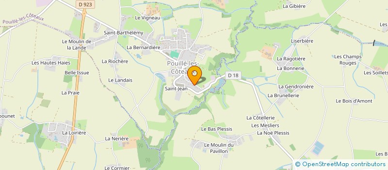 localisation de l'entreprise MADAME ANNE CLAIRE GENTIL  POUILLE-LES-COTEAUX