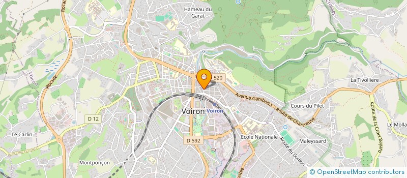 localisation de l'entreprise MADAME ANNE-CLAIRE HANNOUN  VOIRON