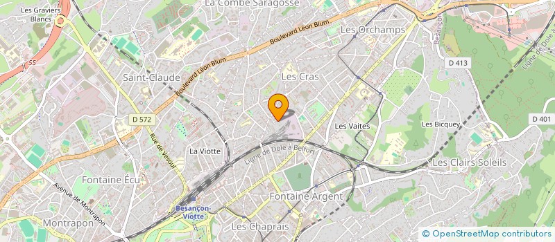 localisation de l'entreprise MADAME ANNE CLAIRE JEANNERET  BESANCON