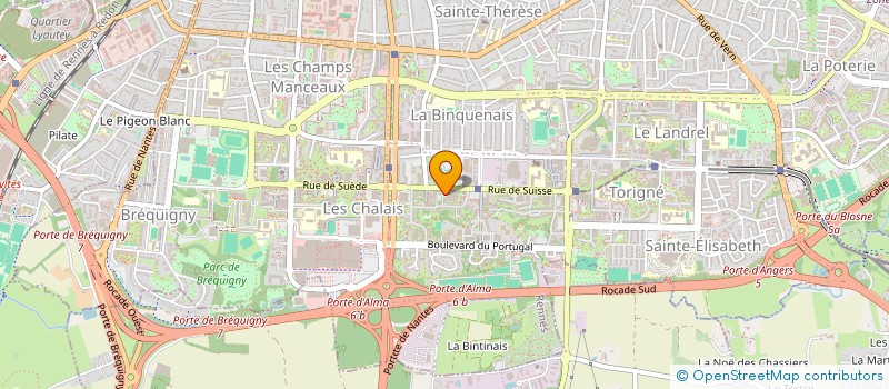 localisation de l'entreprise MADAME ANNE CLAIRE JOULAIN  RENNES