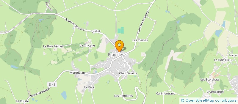 localisation de l'entreprise MADAME ANNE-CLAIRE KARINE MERCIER  PRADINES