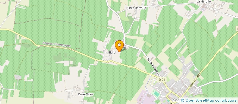 localisation de l'entreprise MADAME ANNE-CLAIRE LALANDE  SEGONZAC