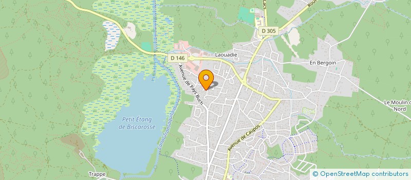 localisation de l'entreprise MADAME ANNE-CLAIRE LAMARE  BISCARROSSE