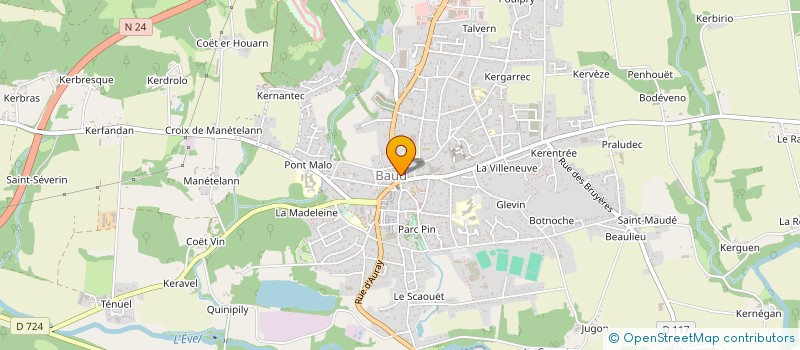 localisation de l'entreprise MADAME ANNE CLAIRE LE GARREC  BAUD