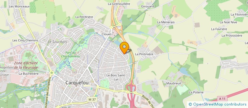 localisation de l'entreprise MADAME ANNE-CLAIRE LE LAUSQUE à CARQUEFOU