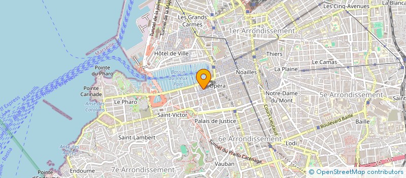 localisation de l'entreprise MADAME ANNE-CLAIRE LEFEBVRE  MARSEILLE