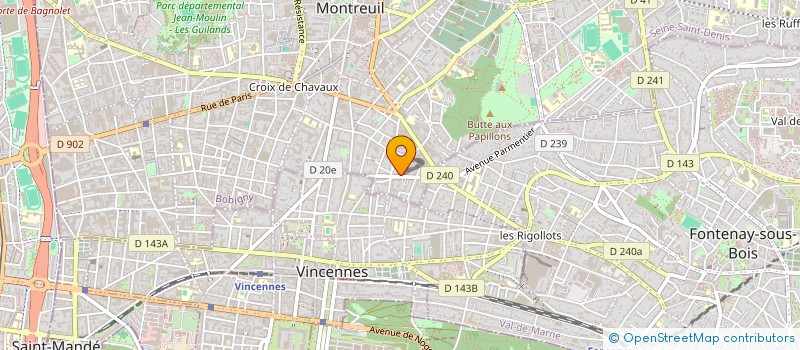 localisation de l'entreprise MADAME ANNE-CLAIRE LEFLOCH à MONTREUIL