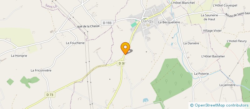 localisation de l'entreprise MADAME ANNE-CLAIRE LEFRANCOIS  DANGY