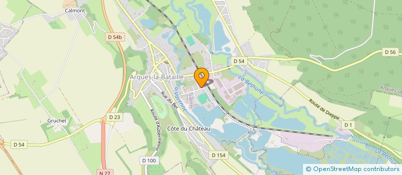 localisation de l'entreprise MADAME ANNE-CLAIRE LEGANGNEUX  ARQUES-LA-BATAILLE