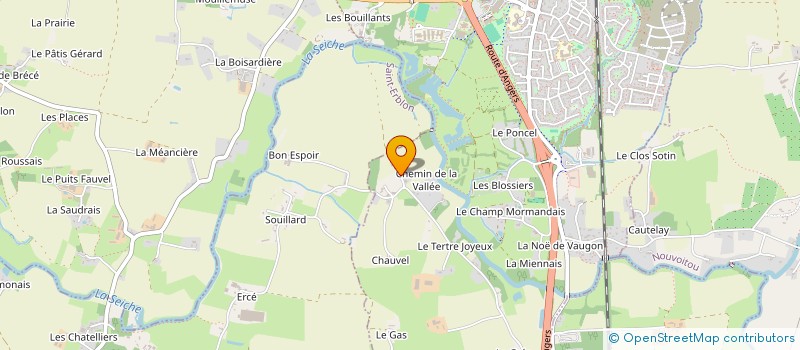 localisation de l'entreprise MADAME ANNE CLAIRE LEGENDRE  VERN-SUR-SEICHE