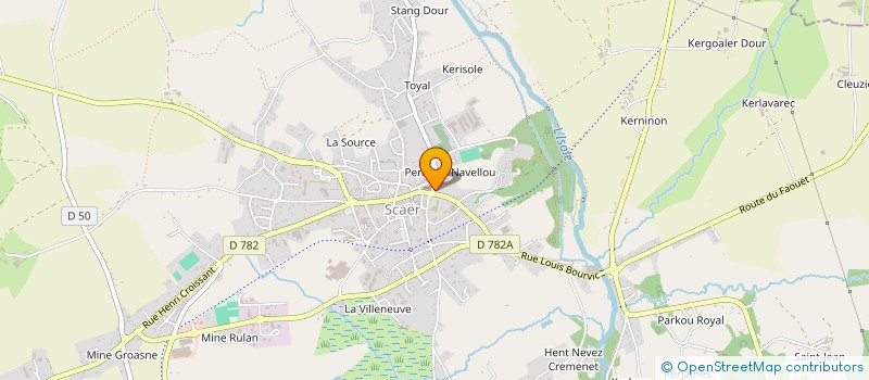 localisation de l'entreprise MADAME ANNE-CLAIRE LESCOFFIT  SCAER