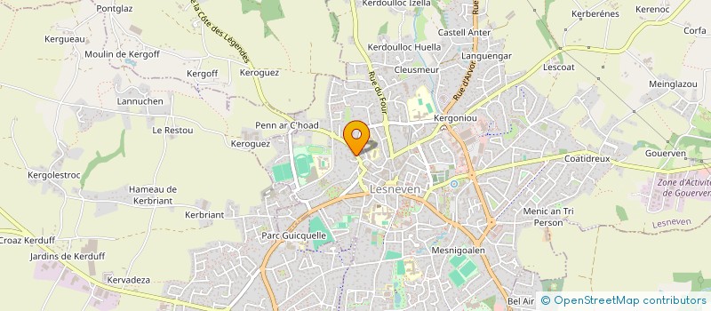 localisation de l'entreprise MADAME ANNE CLAIRE LORANT à PENMARCH