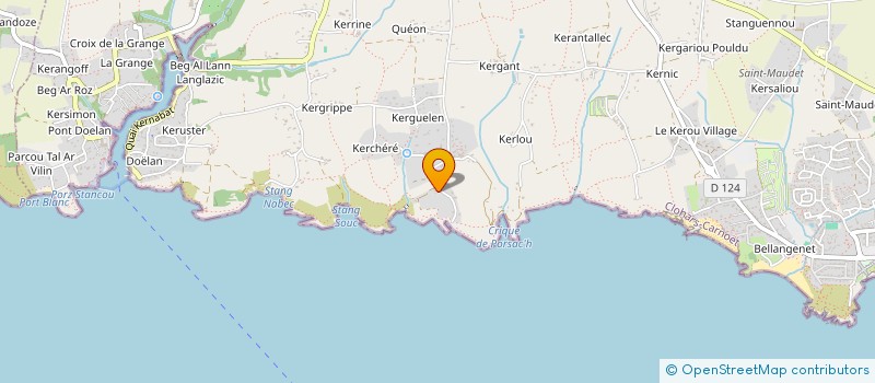 localisation de l'entreprise MADAME ANNE-CLAIRE LOUARN  CLOHARS-CARNOET