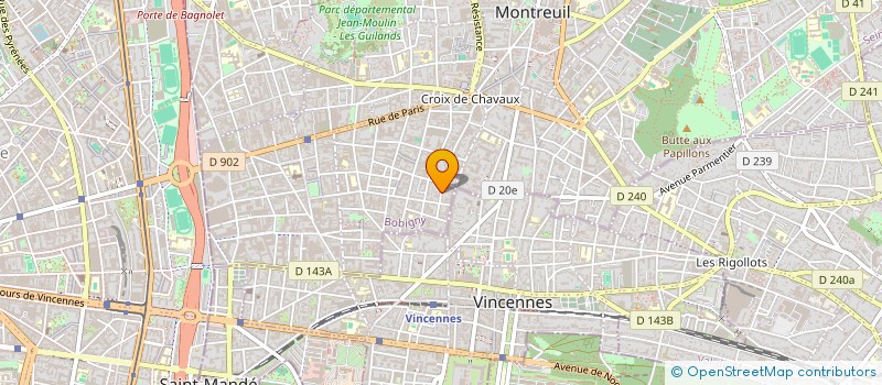 localisation de l'entreprise MADAME ANNE-CLAIRE LOUVET à MONTREUIL