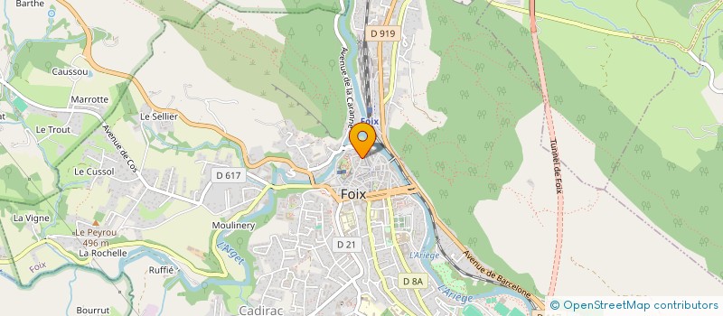 localisation de l'entreprise MADAME ANNE-CLAIRE MARTINEZ  FOIX