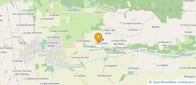 localisation de l'entreprise MADAME ANNE-CLAIRE MERRIEN à MONTREUIL-LE-GAST