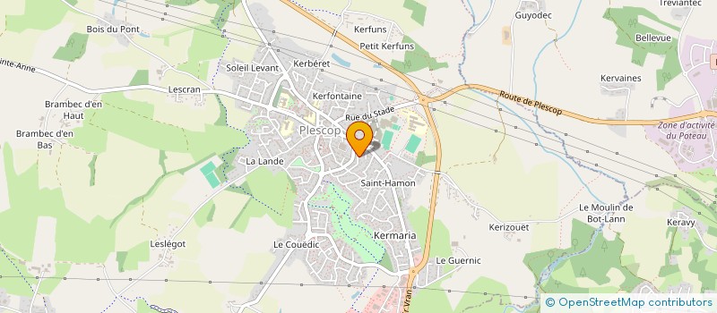 localisation de l'entreprise MADAME ANNE-CLAIRE MONNIER  PLESCOP