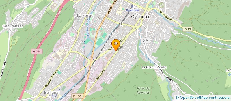 localisation de l'entreprise MADAME ANNE-CLAIRE MONTAGNE à OYONNAX