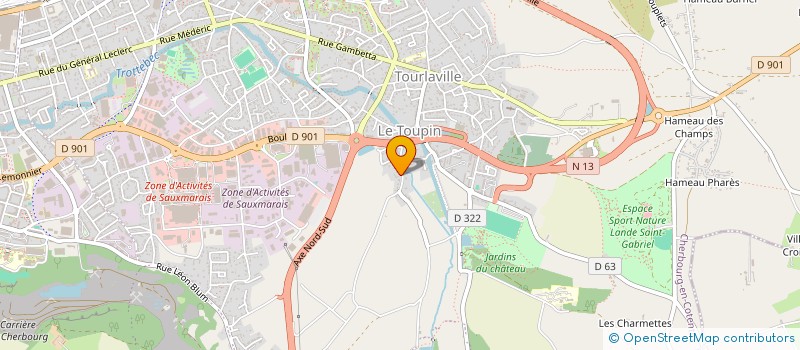 localisation de l'entreprise MADAME ANNE-CLAIRE MORANGE  CHERBOURG-EN-COTENTIN