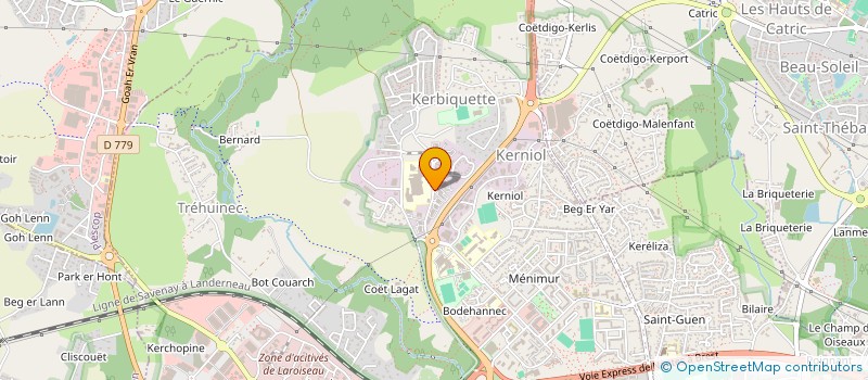 localisation de l'entreprise MADAME ANNE CLAIRE MOUREAU à VANNES